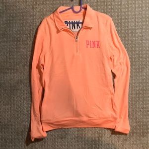 Pink Athletic Coral 1/4 Zip-Up